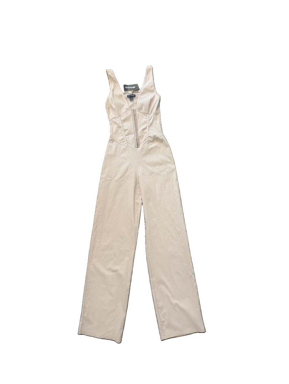 Jumpsuit | Women’s | PrettyLittleThing | 4 | Beige | NWT